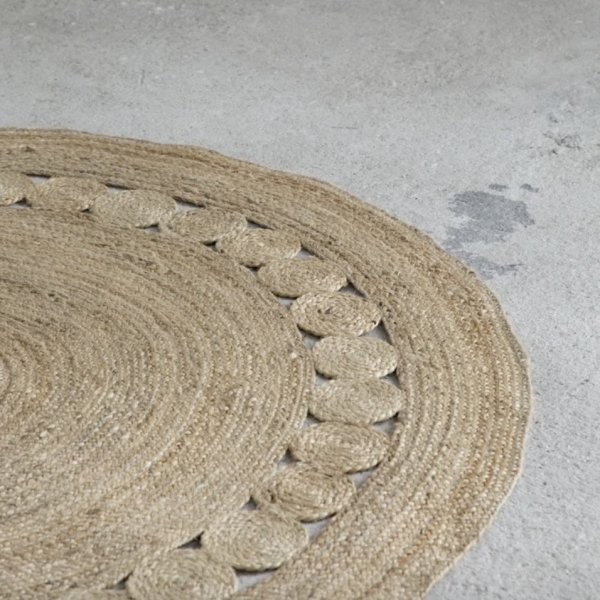 Στρογγυλό Χαλί (R150) Makrame Natural Nima Home
