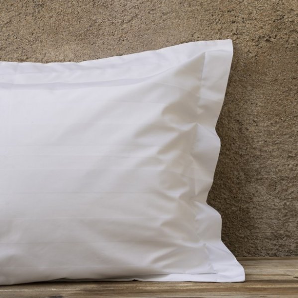 Ξενοδοχειακή Μαξιλαροθήκη (52x75) 4,5cm Striped Oxford-3 100% Βαμβακοσατέν 300TC Nima Hotelling