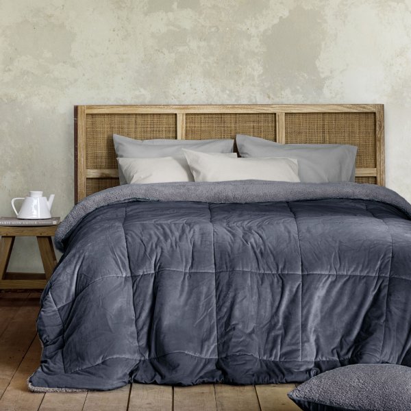 Κουβερτοπάπλωμα Υπέρδιπλο Nuan Dark Gray Nima Home