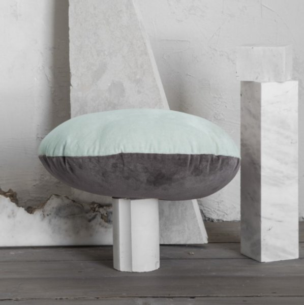 Διακοσμητικό Μαξιλάρι Velvety Gray/Mint Nima Home
