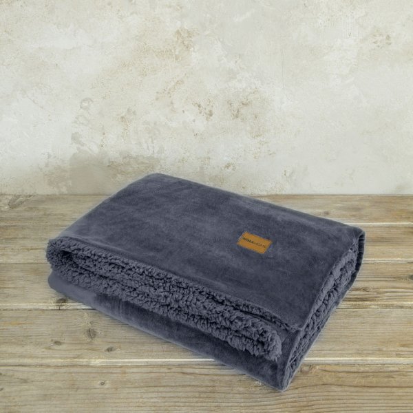 Κουβέρτα Καναπέ Nuan Dark Gray Nima Home