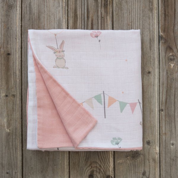 Κουβέρτα Πικέ Κούνιας Bunny Love Nima Kids