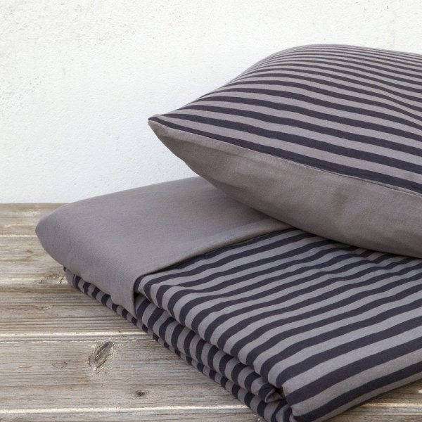 Σετ Παπλωματοθήκη Μονή Suave Dark Gray Nima Home