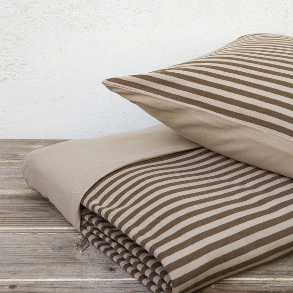 Σετ Παπλωματοθήκη Μονή Suave Brown Nima Home
