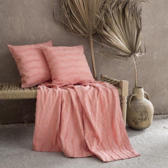 Κουβέρτα Καναπέ Oleada Coral Nima Home