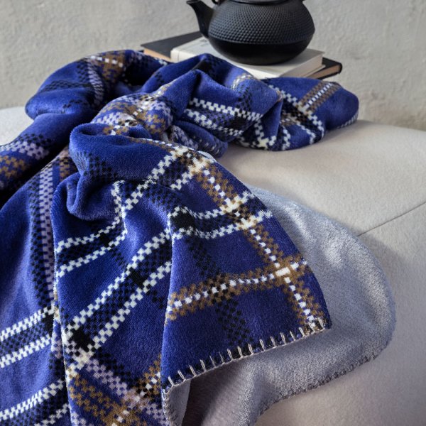 Κουβέρτα Fleece Υπέρδιπλη Kester Blue Nima Home
