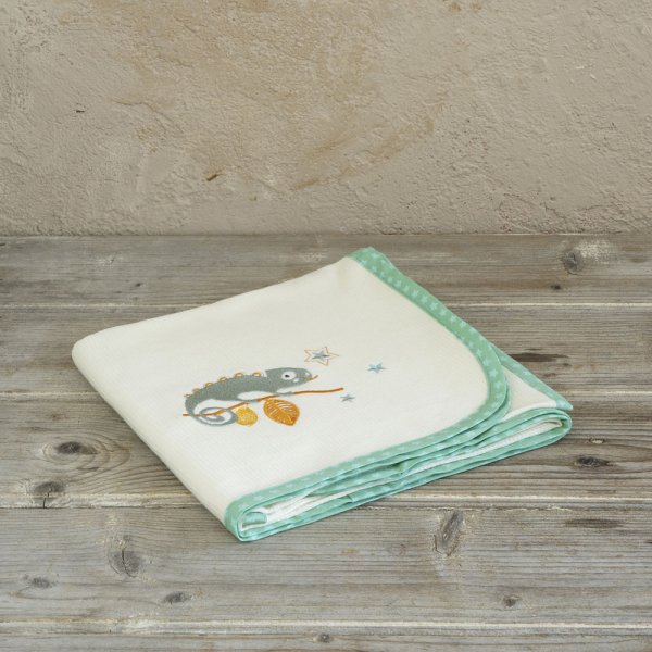 Κουβέρτα Πικέ Κούνιας Cute Chameleon Nima Kids