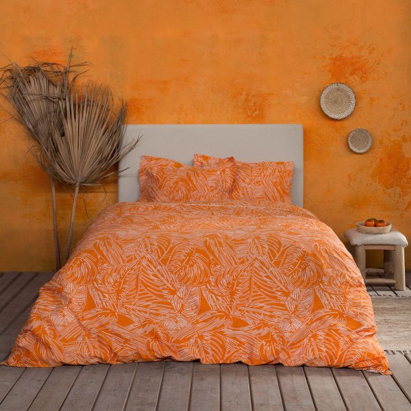 Σετ Σεντόνια Γίγας Arbust Deep Orange Nima Home