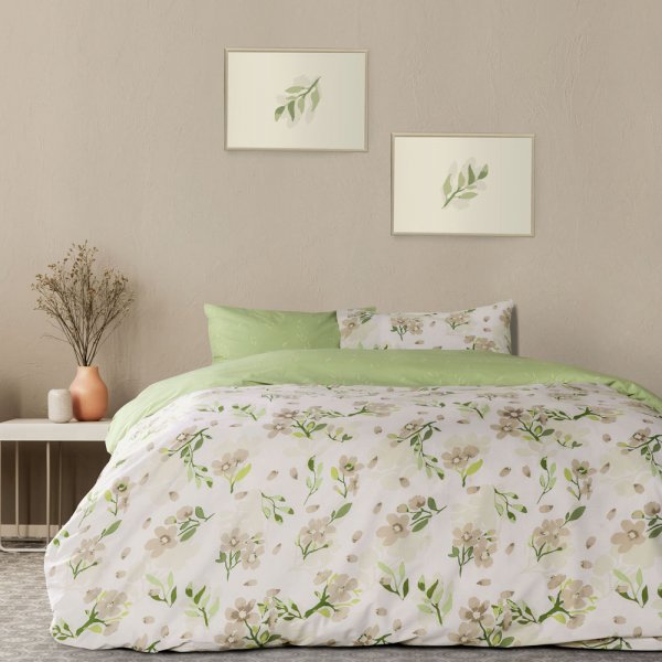 Κουβερλί Μονό Flor Beige Kocoon