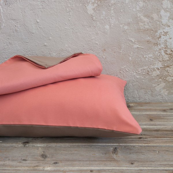 Σετ Παπλωματοθήκη Υπέρδιπλη Abalone Brown / Terracotta Nima Home