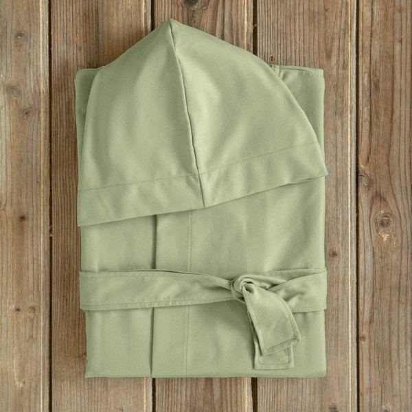 Μπουρνούζι Με Κουκούλα Comfort Light Khaki Nima Home