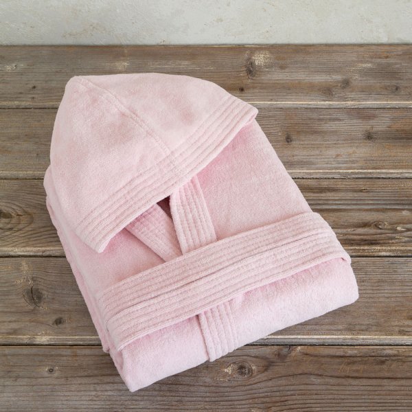 Μπουρνούζι Με Κουκούλα Zen Summer Pink Nima Home