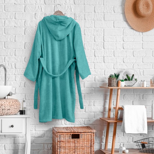 Μπουρνούζι Με Κουκούλα Molle Dark Aqua Kocoon