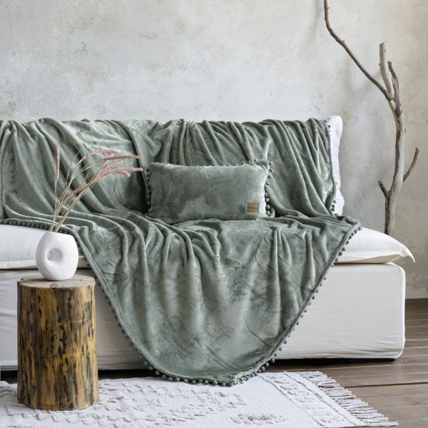 Ριχτάρι Τριθέσιου (180x300) Macia Sage Green Nima Home