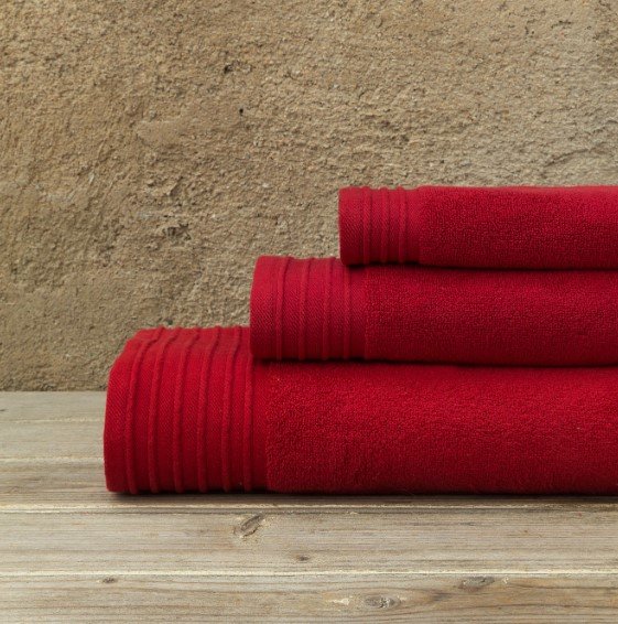 Πετσέτα Σώματος Feel Fresh Happy Red Nima Home