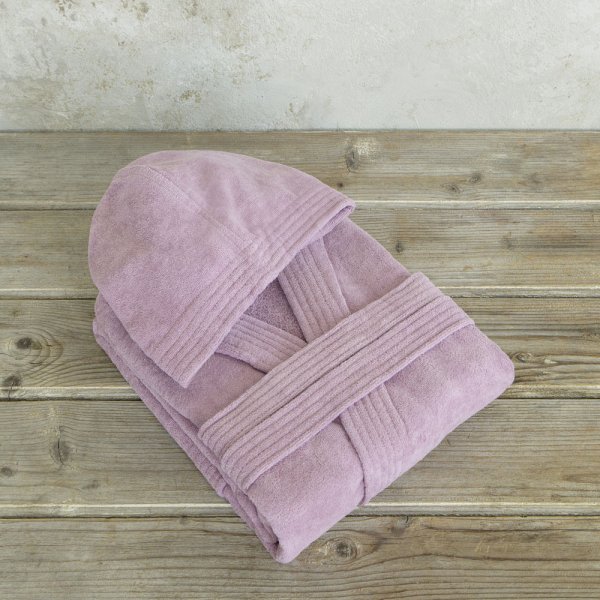 Μπουρνούζι Με Κουκούλα Zen Pale Mauve Nima Home