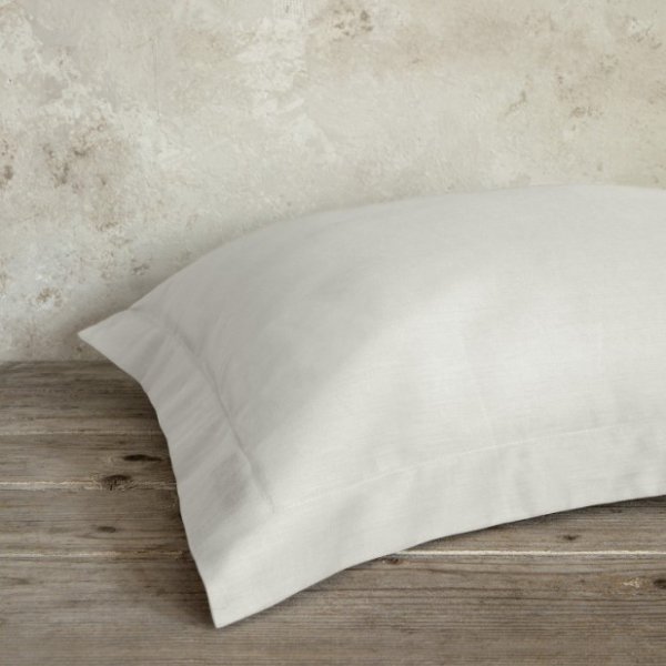 Ζεύγος Μαξιλαροθήκες Superior Satin Fog Beige Nima Home