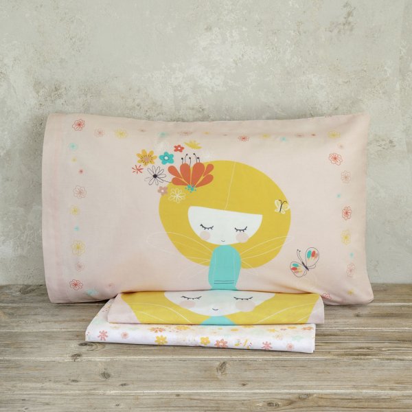 Σετ Παπλωματοθήκη Μονή Fairy Love Nima Kids