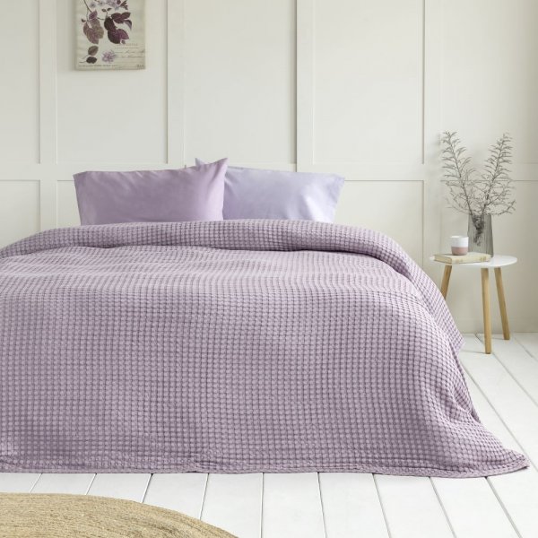 Κουβέρτα Πικέ Υπέρδιπλη Comfy Warm Lilac Nima Hotelling