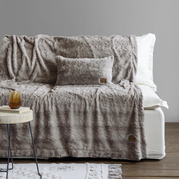 Κουβέρτα Καναπέ Velure Cigar Beige Nima Home