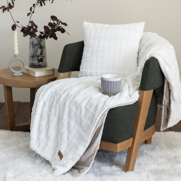 Κουβέρτα Καναπέ Weave Cream Nima Home