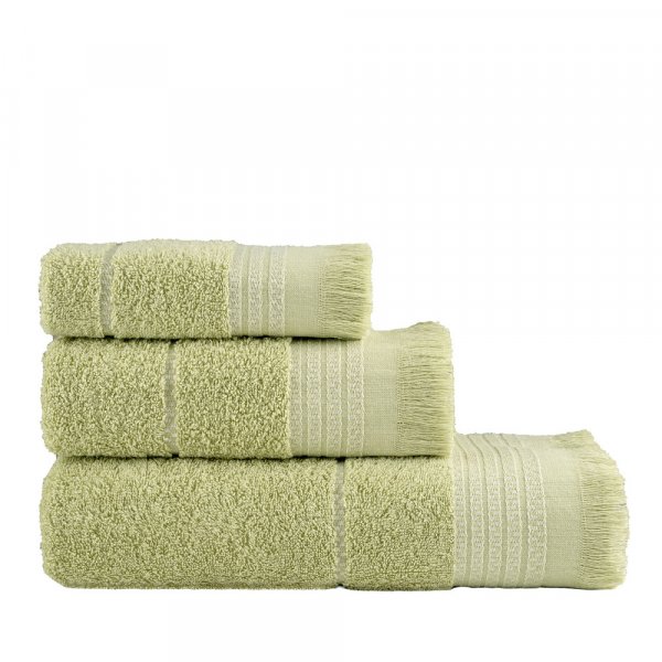 Σετ Πετσέτες Μπάνιου (3τμχ) Plush Olive Green Nima Home