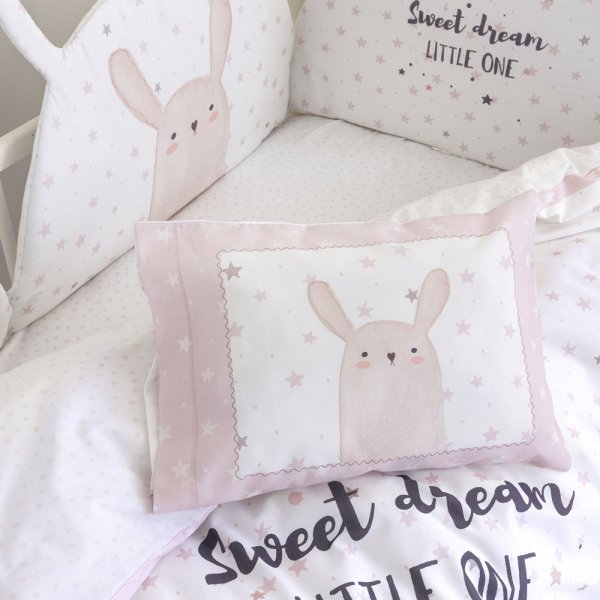 Σετ Παπλωματοθήκη Κούνιας Lovely Bunny Nima Kids