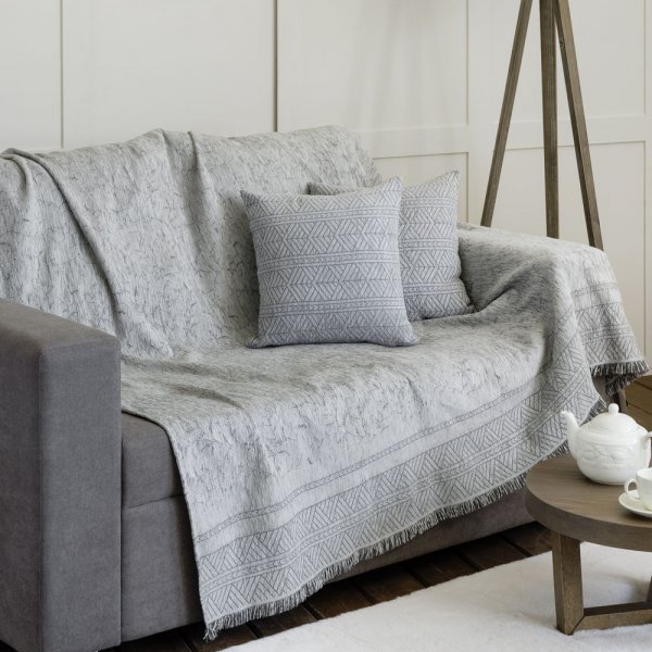 Ριχτάρι Πολυθρόνας (180x180) Hiver Gray Nima Home