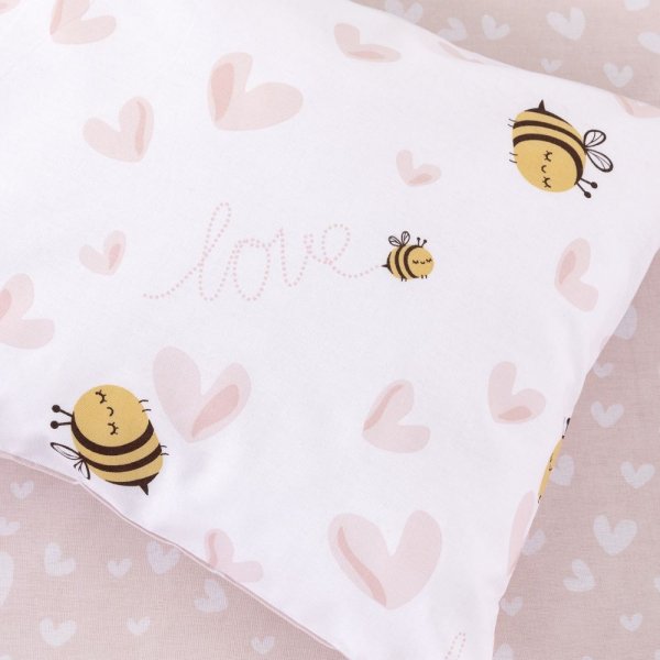 Σετ Παπλωματοθήκη Κούνιας Bee Love Kocoon