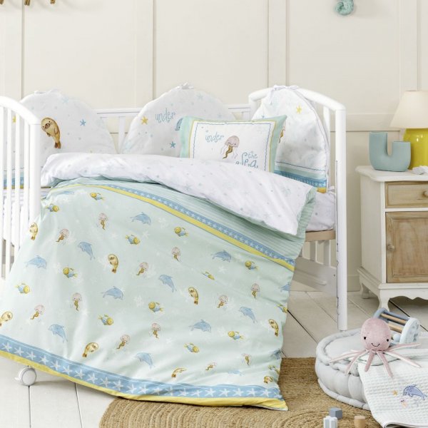 Σετ Σεντόνια Κούνιας Sea Love Nima Kids