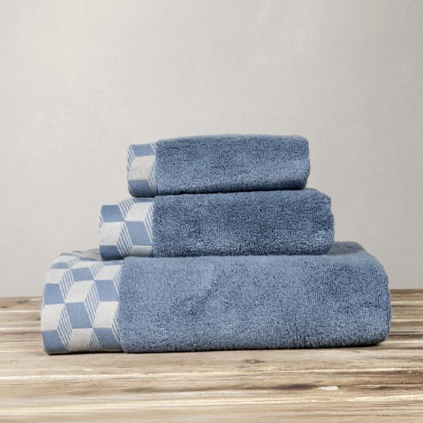 Πετσέτα Χεριών Luxe Denim Blue Nima Home