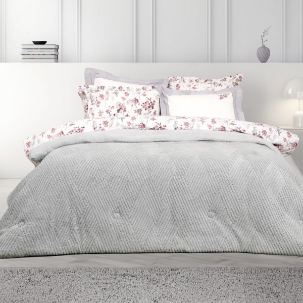 Κουβερτοπάπλωμα Γίγας Velva Light Gray Nima Home