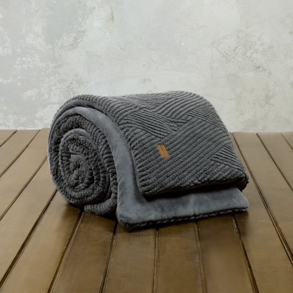 Κουβερτοπάπλωμα Γίγας Velva Dark Gray Nima Home