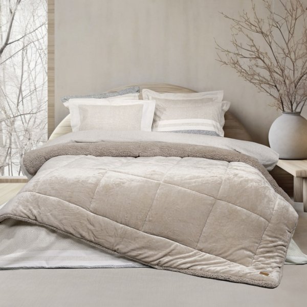 Κουβερτοπάπλωμα Υπέρδιπλο Cira Beige Nima Home
