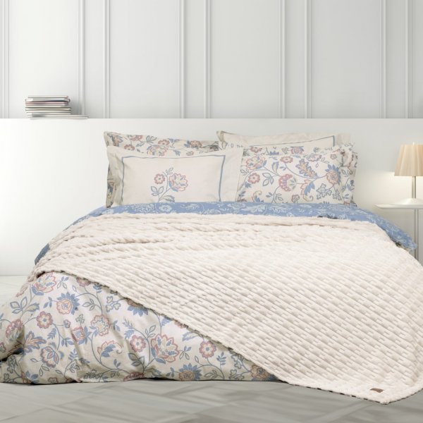 Κουβέρτα Fleece Υπέρδιπλη Savara Light Beige Nima Home
