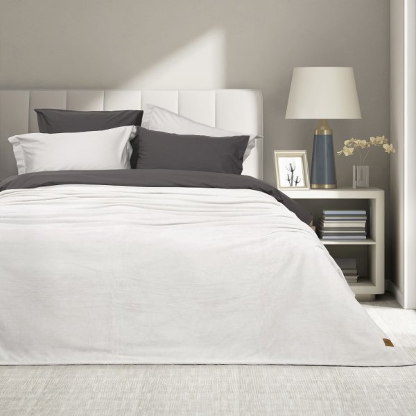 Κουβέρτα Fleece Μονή Alpa Gray Nima Home
