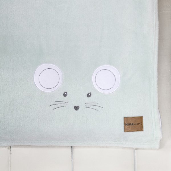 Κουβέρτα Fleece Κούνιας Mouse Nima Kids