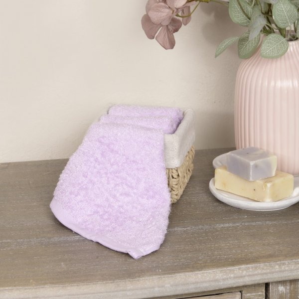 Σετ Λαβέτες (3τμχ) Bamboo Bloom Lilac Nima Home