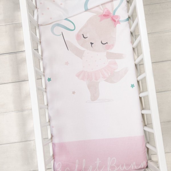 Σετ Σεντόνια Λίκνου Ballet Bunny Nima Kids