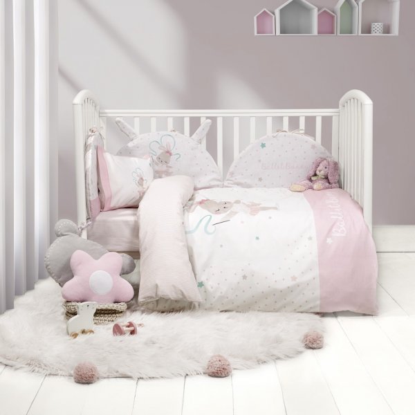 Σετ Παπλωματοθήκη Κούνιας Ballet Bunny Nima Kids