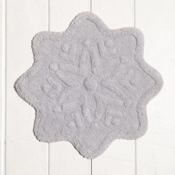 Πατάκι Μπάνιου (55x55) Lily Light Gray Nima Home