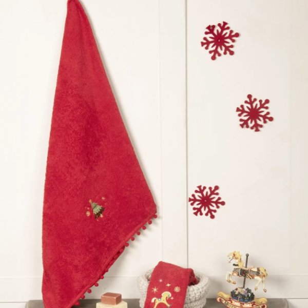 Σετ Χριστουγεννιάτικες Πετσέτες (2τμχ) Happy Christmas Nima Home