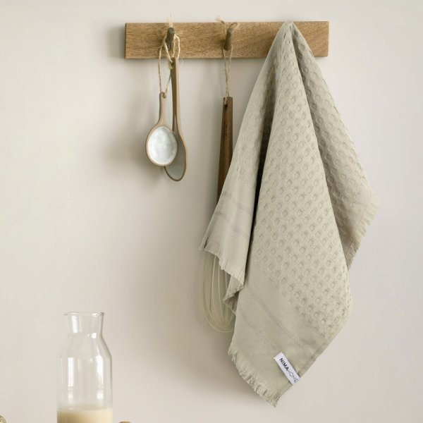Πετσέτα Κουζίνας Honeycomb Taupe Nima Home