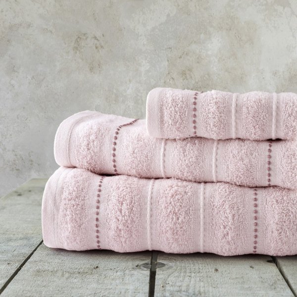 Σετ Πετσέτες Μπάνιου (3τμχ) Aura Pink Nima Home