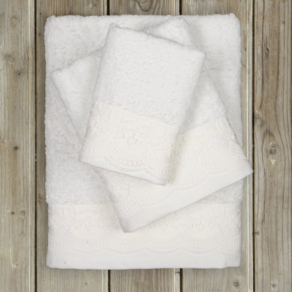 Σετ Πετσέτες Μπάνιου (3τμχ) Amour White Nima Home