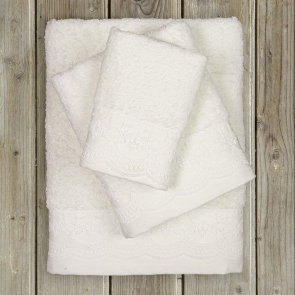 Σετ Πετσέτες Μπάνιου (3τμχ) Amour Ivory Nima Home