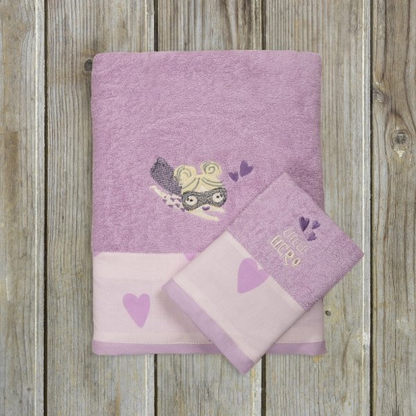 Σετ Πετσέτες Παιδικές (2τμχ) Little Hero Kocoon