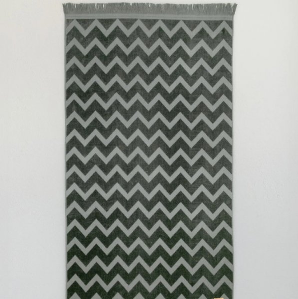 Πετσέτα Θαλάσσης Vida Dark Gray Jacquard Nima Home