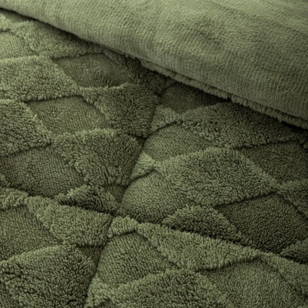 Κουβερτοπάπλωμα Ημίδιπλο Snug Dark Green Nima Home
