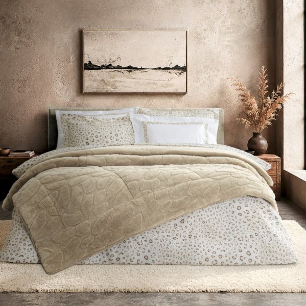 Κουβερτοπάπλωμα Ημίδιπλο Peblo Light Beige Nima Home